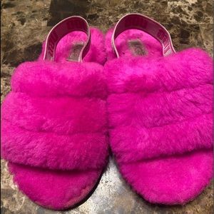 I have some little girls pink ugg slip ons.